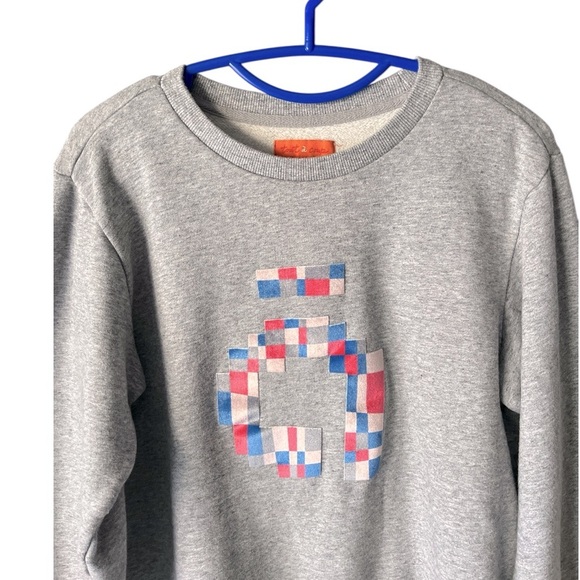 Tout A' Coup 100% Cotton Crew Neck Long Sleeve Light Fleece Lined Sweatshirt M - Picture 3 of 6